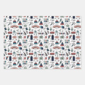 Colorful Birthday Pattern Inpakpapier Vel (Voorkant 3)