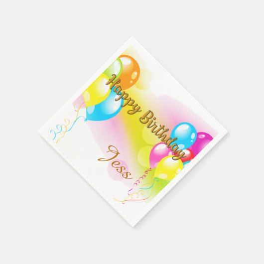 Colorful Birthday Servetten (Hoek)