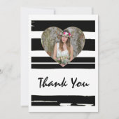 Colorful Black and White Waterverf Foto Graduati Kaart (Voorkant)