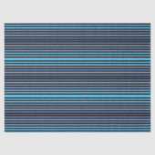 Colorful Black Blue Winter Spring Summer Stripes Tissuepapier (Voorkant)