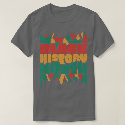 Colorful Black History Maand Proud Pride T-shirt (Design voorkant)