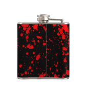 Colorful Black Red Paint Splatter Artistic Splash Heupfles (Achterkant)