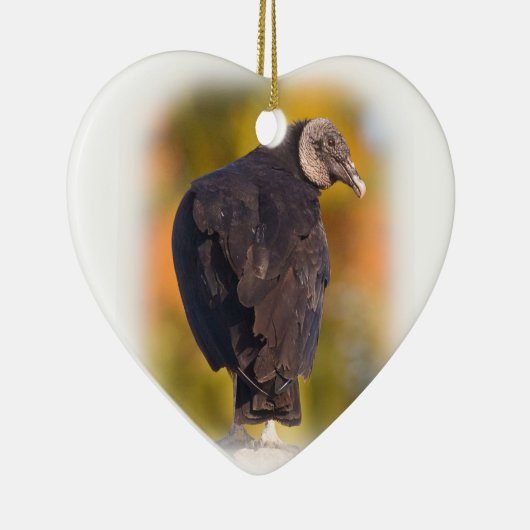 Colorful Black Vulture Keramisch Ornament (Rechts)