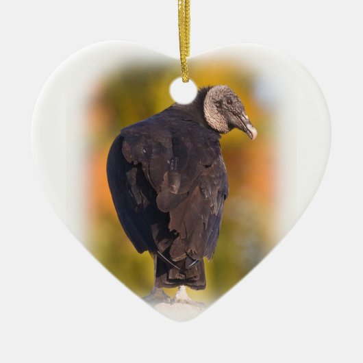 Colorful Black Vulture Keramisch Ornament (Voorkant)