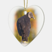 Colorful Black Vulture Keramisch Ornament (Links)