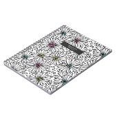 Colorful Black + White Daisies Pattern Notitieboek (Linkerzijde)
