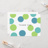 Colorful Blank - Hartelijk dank Kaart (Voorkant / Achterkant in situ)