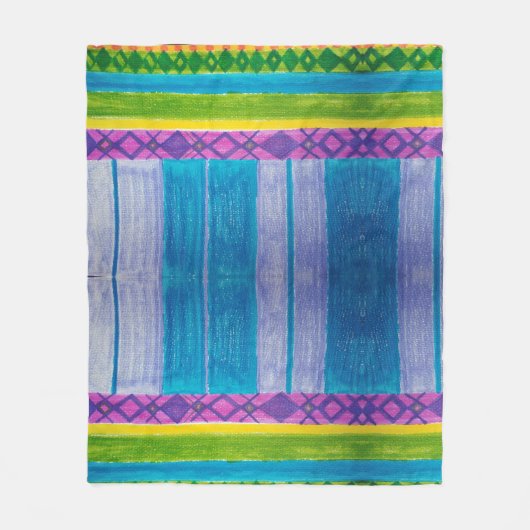 Colorful Blanket Fleece Deken (Voorkant)