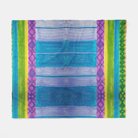Colorful Blanket Fleece Deken (Voorkant (Horizontaal))