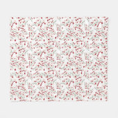 Colorful blanket with white background romantic fleece deken (Voorkant (Horizontaal))