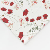 Colorful blanket with white background romantic fleece deken (Hoek)