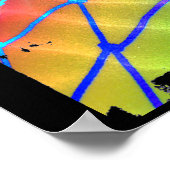 Colorful Blast Volleyball Poster (Hoek)