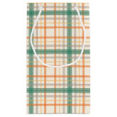 Colorful Blauwgroen Pset Pattern Gift Bag Klein Cadeauzakje (Achterkant)