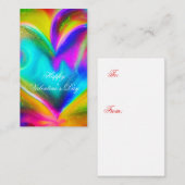 Colorful blended hart kinder valentijn notitiekaartje (Voorkant / Achterkant)