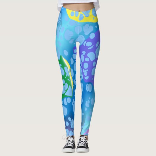 Colorful Blobs Leggings (Voorkant)