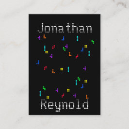 Colorful Block Puzzle Game Developer Designer Visitekaartje