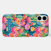 Colorful Blooming Cacti Personalized Case-Mate iPhone Case (Achterkant (horizontaal))