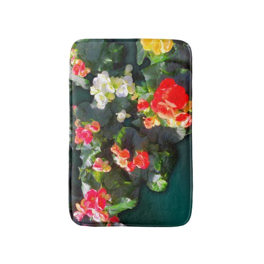 Colorful Blooming Flowers Badmat (Voorkant Verticaal)