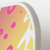 Colorful Blooming Flowers Canvas tas Pickleball Paddle (Links Detail)