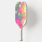Colorful Blooming Flowers Canvas tas Pickleball Paddle (Links)