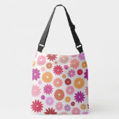 Colorful Blooms Large Pattern Crossbody Tas (Voorkant)