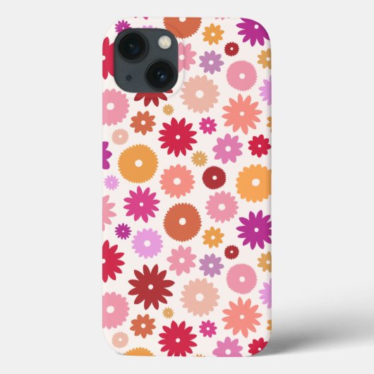 Colorful Blooms Pattern Case-Mate iPhone Case (Achterkant)