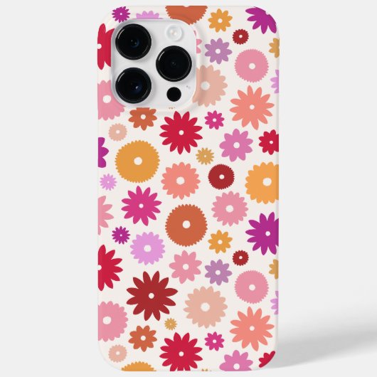 Colorful Blooms Pattern Case-Mate iPhone Case (Achterkant)