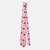 Colorful Blooms Pattern Stropdas (Voorkant)