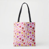 Colorful Blooms Pattern Tote Bag (Voorkant)
