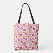 Colorful Blooms Pattern Tote Bag (Achterkant)