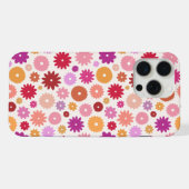 Colorful Blooms Repeat Pattern iPhone Hoesje (Achterkant horizontaal)