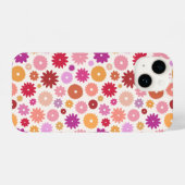 Colorful Blooms Repeat Pattern iPhone Hoesje (Achterkant horizontaal)