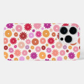 Colorful Blooms Repeat Pattern iPhone Hoesje (Achterkant horizontaal)