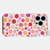 Colorful Blooms Repeat Pattern iPhone Hoesje (Achterkant horizontaal)