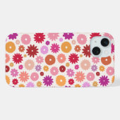 Colorful Blooms Repeat Pattern iPhone Hoesje (Achterkant horizontaal)