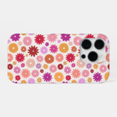 Colorful Blooms Repeat Pattern iPhone Hoesje (Achterkant horizontaal)