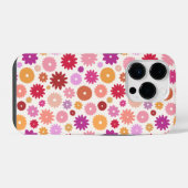 Colorful Blooms Repeat Pattern iPhone Hoesje (Achterkant horizontaal)
