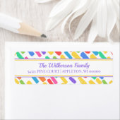 Colorful Blots Modern Family Address Label (Insitu)
