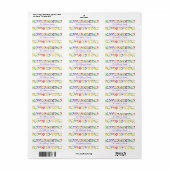 Colorful Blots Modern Family Address Label (Full Sheet)