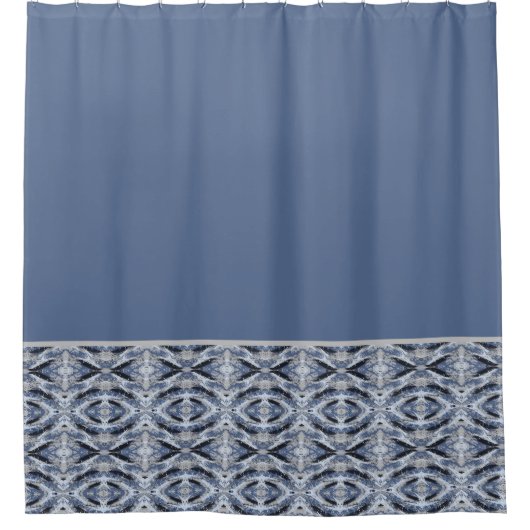 Colorful Blue Abstract Douchegordijn (Voorkant)