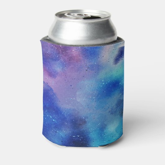 Colorful Blue Abstract Koelbox Blikjeskoeler (Blikje Achterkant)