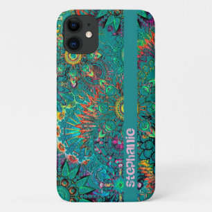 Colorful Blue Boheminan Boho Hippie Pattern Case-Mate iPhone Case