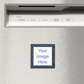 Colorful Blue Bold Geometric Magneet (Insitu (Vaatwasser))