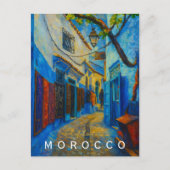 Colorful Blue Chefchaouen Morocco Medina  Briefkaart (Voorkant)