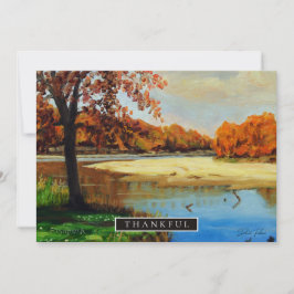 Colorful Blue en Oranje Beach Invitation Kaart