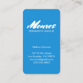 Colorful Blue Green Waterverf Daisy Bouquet Visitekaartje (Achterkant)