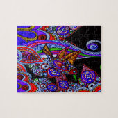 Colorful Blue Hummingbird Legpuzzel (Horizontaal)