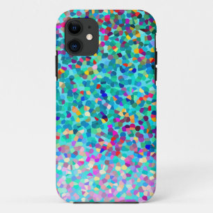 Colorful Blue Multicolored Abstract Art Patroon Case-Mate iPhone Case