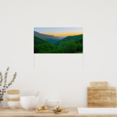 Colorful Blue Ridge Mountains Poster (Keuken)