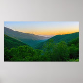Colorful Blue Ridge Mountains Poster (Voorkant)